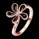 Wholesale Romantic Rose Gold Plant White Rhinestone Ring TGGPR1383 0 small