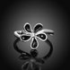 Wholesale Romantic Platinum Plant White Rhinestone Ring TGGPR1387 1 small