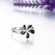 Wholesale Romantic Platinum Plant White Rhinestone Ring TGGPR1387 2 small