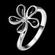 Wholesale Romantic Platinum Plant White Rhinestone Ring TGGPR1387 3 small