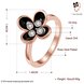 Wholesale Bohemia Rose Gold Plant White Rhinestone Ring TGGPR1398 2 small