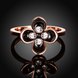 Wholesale Bohemia Rose Gold Plant White Rhinestone Ring TGGPR1398 3 small