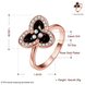 Wholesale Romantic Rose Gold Plant White Rhinestone Ring TGGPR1464 0 small