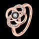 Wholesale Classic Rose Gold Plant White Rhinestone Ring TGGPR1500 0 small