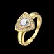 Wholesale Classic Trendy Design 24K gold Geometric White CZ Ring  Vintage Bridal ring Engagement ring jewelry TGGPR381 0 small