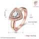 Wholesale Classic Rose Gold Geometric Multicolor CZ Ring TGGPR387 3 small