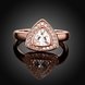 Wholesale Classic Rose Gold Geometric Multicolor CZ Ring TGGPR387 4 small
