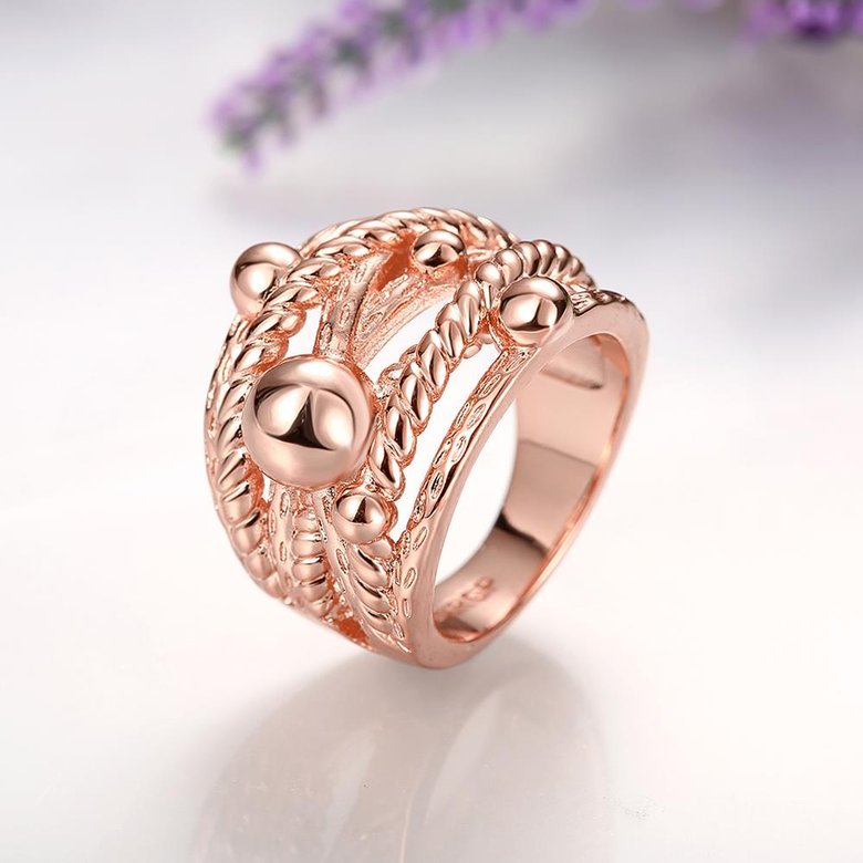 Wholesale Classic Rose Gold Geometric Ring TGGPR427 0