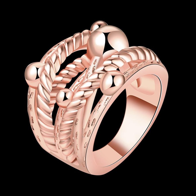 Wholesale Classic Rose Gold Geometric Ring TGGPR427 1