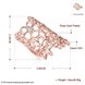 Wholesale Romantic Rose Gold Plant White Rhinestone Ring TGGPR465 2 small