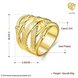 Wholesale Trendy hot sale  Design 24K gold Geometric White CZ Ring  Vintage Bridal ring Engagement ring jewelry TGGPR473 1 small