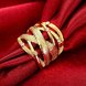Wholesale Trendy hot sale  Design 24K gold Geometric White CZ Ring  Vintage Bridal ring Engagement ring jewelry TGGPR473 4 small
