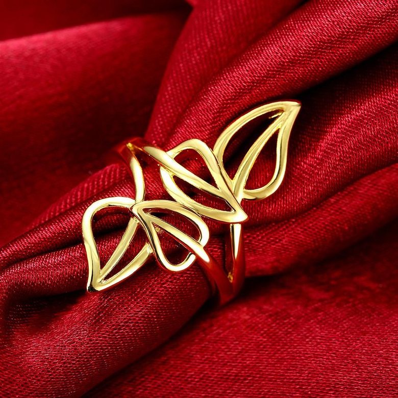 Wholesale Romantic 24K Gold Plant Ring TGGPR486 1