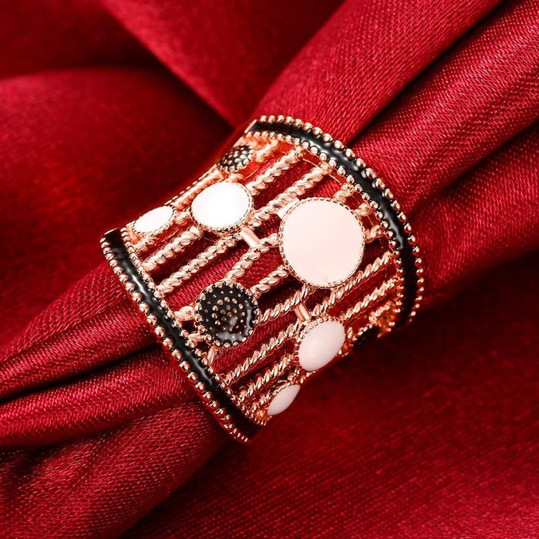 Wholesale Bohemia Rose Gold Geometric Ring TGGPR534 4