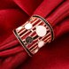 Wholesale Bohemia Rose Gold Geometric Ring TGGPR534 4 small