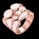 Wholesale Trendy Rose Gold Geometric White Rhinestone Ring TGGPR581 0 small