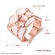 Wholesale Trendy Rose Gold Geometric White Rhinestone Ring TGGPR581 1 small