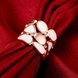 Wholesale Trendy Rose Gold Geometric White Rhinestone Ring TGGPR581 4 small