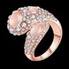 Wholesale Trendy Rose Gold Geometric Multicolor Stone Ring TGGPR889 0 small