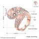 Wholesale Trendy Rose Gold Geometric Multicolor Stone Ring TGGPR889 1 small