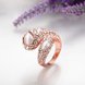 Wholesale Trendy Rose Gold Geometric Multicolor Stone Ring TGGPR889 3 small