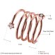 Wholesale Romantic Rose Gold Round White CZ Ring TGGPR1318 1 small
