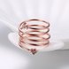 Wholesale Romantic Rose Gold Round White CZ Ring TGGPR1318 2 small