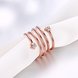 Wholesale Romantic Rose Gold Round White CZ Ring TGGPR1318 3 small