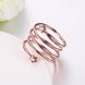 Wholesale Romantic Rose Gold Round White CZ Ring TGGPR1318 4 small