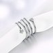 Wholesale Romantic Platinum Round White CZ Ring TGGPR1325 3 small