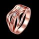 Wholesale Romantic Rose Gold Round White CZ Ring TGGPR1355 0 small