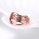 Wholesale Romantic Rose Gold Round White CZ Ring TGGPR1355 2 small