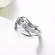 Wholesale Romantic Platinum Round White CZ Ring TGGPR1359 4 small