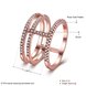 Wholesale Romantic Rose Gold Round White CZ Ring TGGPR1364 1 small