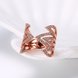 Wholesale Romantic Rose Gold Round White CZ Ring TGGPR1452 2 small