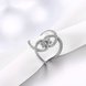 Wholesale Romantic Platinum Round White CZ Ring TGGPR1472 3 small