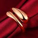 Wholesale Trendy  Vintage Exaggerated Personality Classic rose Gold Geometric Ring TGGPR207 0 small