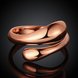 Wholesale Trendy  Vintage Exaggerated Personality Classic rose Gold Geometric Ring TGGPR207 4 small