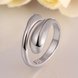 Wholesale Trendy  Vintage Exaggerated Personality Classic Platinum Geometric Ring TGGPR214 3 small