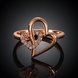 Wholesale Romantic Rose Gold Heart White CZ Ring High Quality Wedding Ring Daily Versatile Design jewelry TGGPR333 0 small