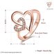 Wholesale Romantic Rose Gold Heart White CZ Ring High Quality Wedding Ring Daily Versatile Design jewelry TGGPR333 4 small