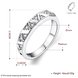Wholesale Trendy  Classic Platinum Plant White Rhinestone Ring Simple Stylish Jewelry for girl  TGGPR416 4 small