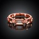 Wholesale Romantic Rose Gold Geometric White CZ Ring TGGPR494 2 small