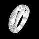 Wholesale Romantic Platinum Plant White CZ Ring TGGPR562 4 small