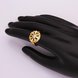 Wholesale Romantic 24K Gold Round White CZ Ring TGGPR751 0 small