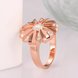 Wholesale Romantic Rose Gold Round White CZ Ring TGGPR754 1 small