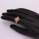 Wholesale Romantic Rose Gold Plant White CZ Ring TGGPR760 0 small