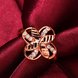 Wholesale Romantic Rose Gold Plant White CZ Ring TGGPR760 2 small