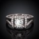 Wholesale Romantic Platinum Round White CZ Ring TGGPR854 0 small