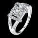 Wholesale Romantic Platinum Round White CZ Ring TGGPR854 1 small